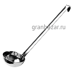 Половник «Проотель» сталь нерж.; 1200мл; D=16,H=16,L=55см; металлич. Prohotel LOPP16