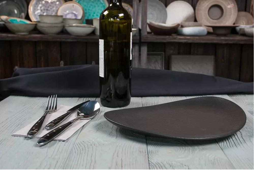 Блюдо овальное Black Star 290х200х30 мм фарфор P.L. Proff Cuisine