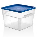 Контейнер для продуктов квадратный Gastroplast 11,4 л. 280*280*210 мм. с мерной шкалой, прозрачный, п/п, без крышки /1/6 GSPP-12