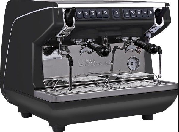 Кофемашина-автомат Nuova Simonelli Appia Life Compact 2Gr V 220V black+economizer+high groups