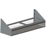 Полка настенная для тарелок Assum ПНТ-П-12/3,3 (1200х330х300) (42 тарелки, поддон)