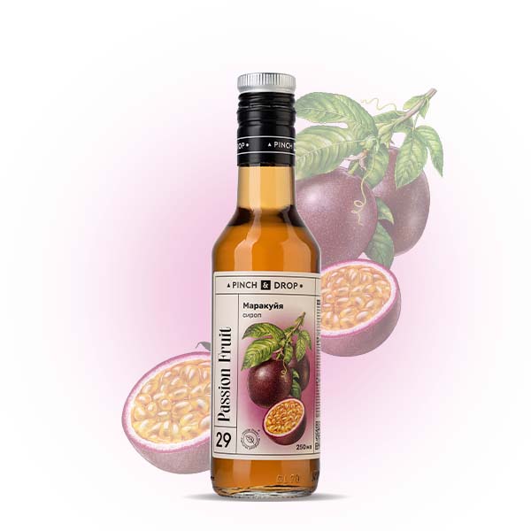 Сироп «Маракуйя» стекло 250 мл D=54, H=202 мм Pinch&Drop PD-S029G0250-1