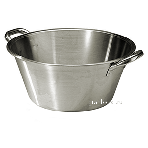 Таз 2ручки; сталь нерж.; 31л; D=54,H=22см MATFER 702450