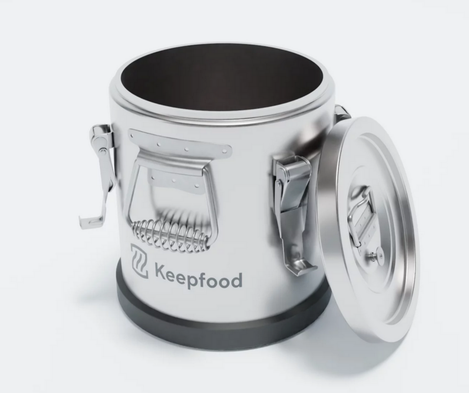 Термос 6 л нерж. прорезин. основание Keepfood