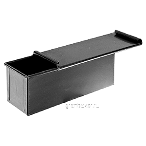 Форма д/выпечки хлеба; голуб.сталь; H=10,L=40,B=10см Paderno 41748-40
