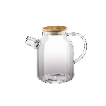 Чайник заварочный с дерев. крышкой Thermo Glass 1700 мл. термостекло Wilmax /1/12/ 888811