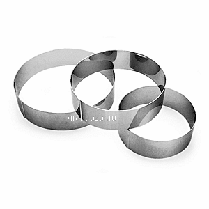 Кольцо кондитерское; сталь нерж.; D=240,H=60мм; металлич. Paderno 47534-24