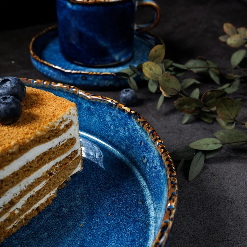 Тарелка Aqua Blue с бортом d 208 мм h46 мм 930 мл P.L. Proff Cuisine [6] ZA0311-8-A