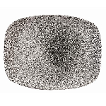 Блюдо прямоугольное CHEFS без борта Studio Prints Raku 261х202мм Quartz Black Churchill RKBQOBL31