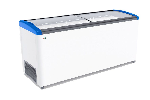 Ларь морозильный FROSTOR GELLAR FG 700 E гнутое стекло синий (R290)
