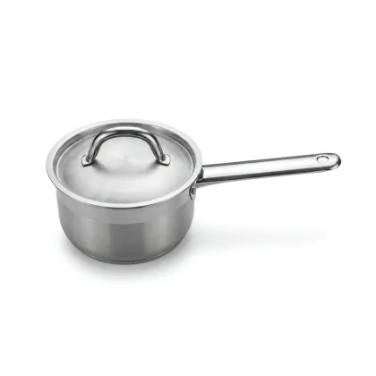 Сотейник Optima 1,3л нерж.тройное дно d=140 h=85, индукция Luxstahl