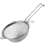 Дуршлаг-сито «Проотель» сталь нерж.; D=12,H=5,B=26см; металлич. Prohotel SRS12