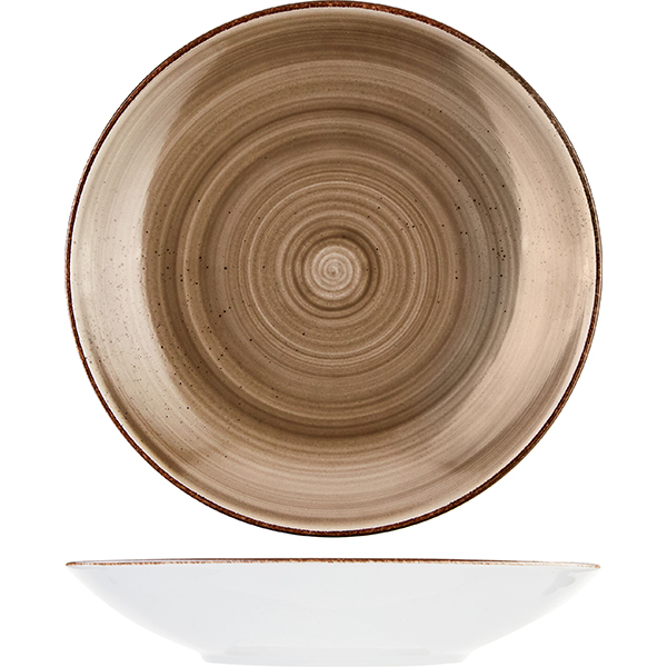 Тарелка глубокая; фарфор; D=24см; болотн. Bauscher 711 324 820 368