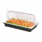 Поднос для выкладки 530х325х245 мм фарфор с пласт. Roll-top крышкой + 2 емкости с хладогеном Sunnex X88183L-2CIB