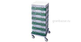 Кассета в сборе на 25 ячеек h=13,2см клюквенная Cambro 25S434 416
