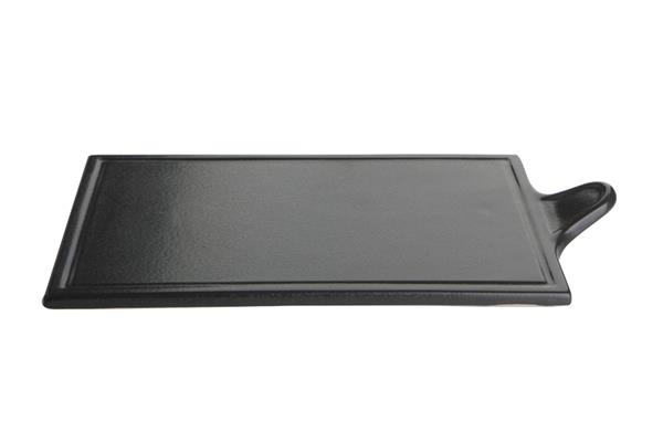 Блюдо для сыра BLACK фарфор, 210х350 мм, h 8 мм, черный Seasons Porland 358134 черный