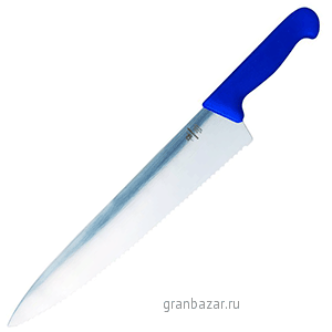 Нож д/рыбы; синяя ручка; сталь нерж.,пластик; L=31см MATFER 182315
