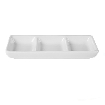 Менажница фарфор CAMEO Square accessory 3-х секционная 150х65 мм h20 мм 710-026