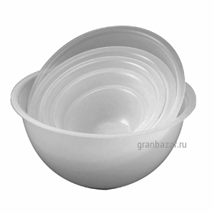 Миска; полипроп.; 1л; D=190,H=80 мм; белый Paderno 47611-01
