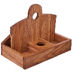 Салфетница 6*6; дуб; L=170 мм, B=110 мм; коричнев. PPwood Q804O-00N
