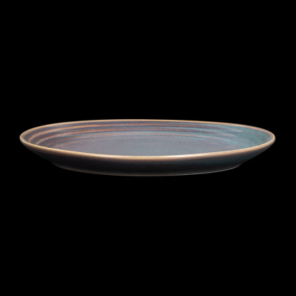 Блюдо овальное 330х255мм сине-коричневый Corone Terra 11040