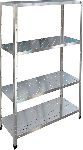 Стеллаж производственный перфорированный RESTOINOX СТПП-10/4-ЭН