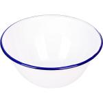 Салатник эмалиров.; сталь; 0, 5л; D=150, H=55мм; белый, синий Prohotel 221/15