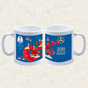 Кружка «Чемпионат мира 2018»; керамика; 320мл; L=10,5см; синий Arcoroc N6410