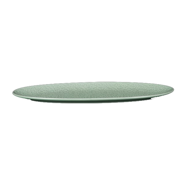 Блюдо овальное 14'' 356х114х21мм, зеленый Corone Nori [LQ-QK15295-GRE]