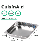 Гастроемкость CuisinAid 2/3 h=40 нерж. 354х325х40 CD-823-40 /24