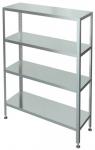 Стеллаж 4-ех уровневый  Марихолодмаш С-4-0,6/1,0/2,0 (нержавейка)