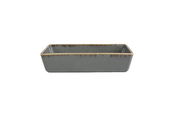 Блюдо прямоугольное DARK GREY фарфор, 160х100 мм, h 38 мм, серый Seasons Porland 358916 темно-серый
