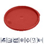Крышка для контейнера для прод. круг. d=310 мм. красная, п/п Gastroplast /1/12/