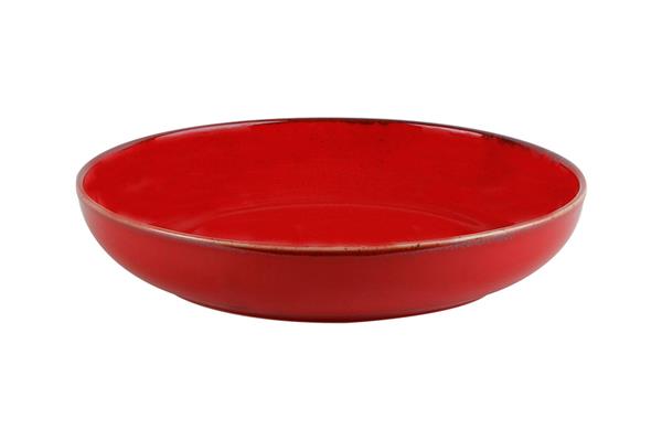 Салатник полуглубокий RED фарфор, 835 мл, d 220 мм, h 40 мм, красный Seasons Porland 368122 красный