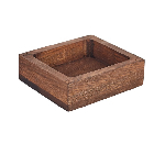 Поднос для подачи прямоугольный с бортом; дуб; H=39, L=133, B=119мм PPwood Q601O-00N
