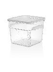 Контейнер для продуктов квадратный Gastroplast 5,7 л. 220*220*190 мм. с мерной шкалой, прозрачный, п/п, без крышки /1/12/ GSPP-6