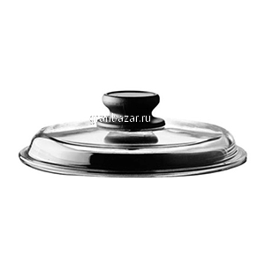 Крышка стекло; D=28см; прозр.,черный Risoli 000200/28000