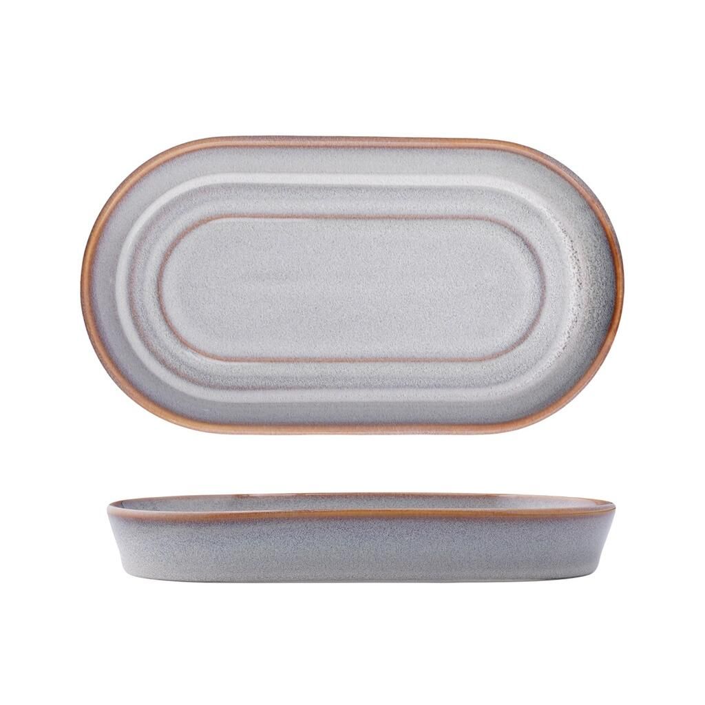 Блюдо Evolution Mont Blanc 240х138 мм h28 мм овальное P.L. Proff Cuisine 11011-off white