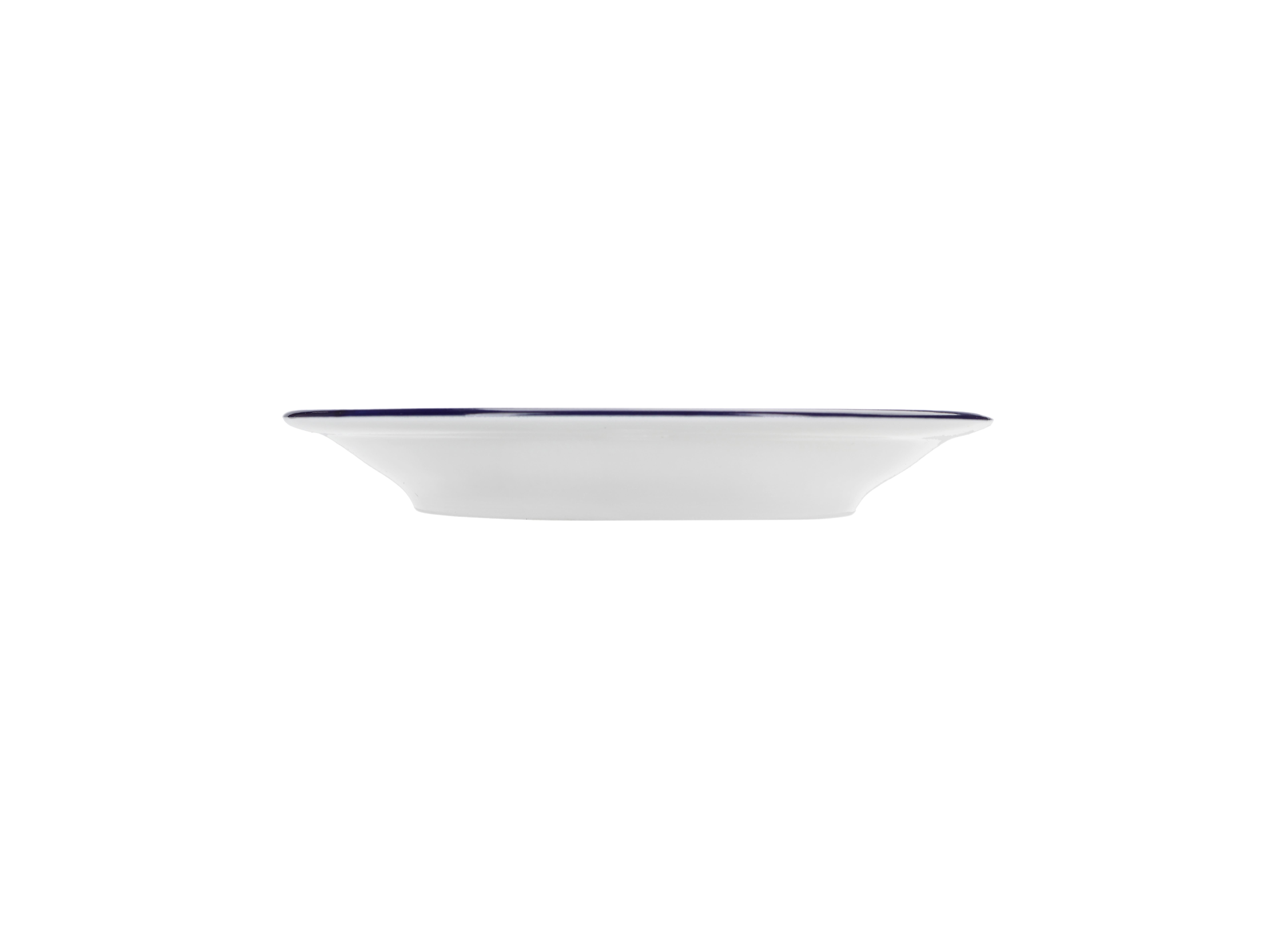 Блюдце для чайной чашки Vaso Piccolo 150 мм, кант синий, Porland DS19