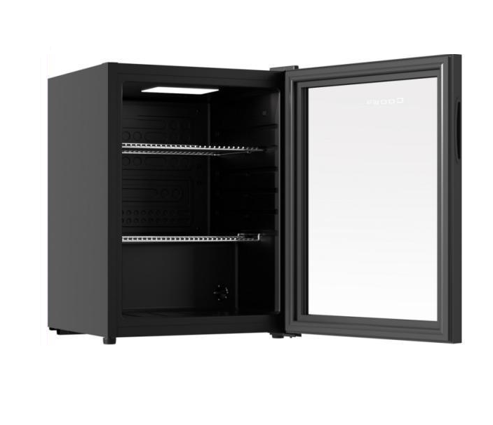 Шкаф холодильный со стеклом COOLEQ TBC-65N черный
