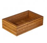 Ящик д/подачи прямоуг.с бортом дуб; ,H=75,L=265/162мм PPwood Ж100-2