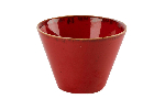 Чаша Seasons RED коническая d 120 мм h 8 мм 400 мл фарфор цвет красный Porland 368211 красный 