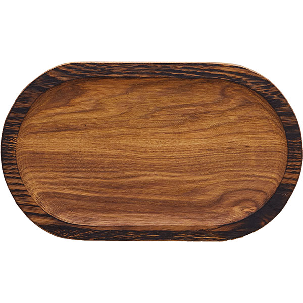 Блюдо для подачи; дуб; H=25,L=300,B=180мм PPwood Q502F-06N