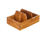 Подставка барная 3 отделения; дуб; H=60, L=210, B=150мм; коричнев. PPwood Q806F-00N
