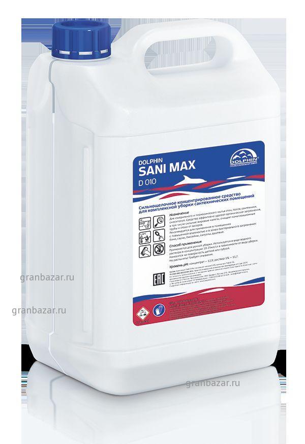 Средство моющее для сантехники и туалетов 5 л. Dolphin Sani Max /3/ D010-5