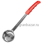 Половник красная ручка «Проотель» сталь,пластик; 60мл; H=7,L=37см; металлич.,красный Prohotel FPS2