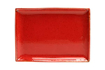 Блюдо прямоугольное RED фарфор, 210х270 мм, красный Seasons Porland 358827 красный