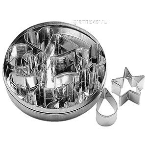 Набор конд.форм (12шт); сталь нерж.; D=65,H=20мм Paderno 47304-06