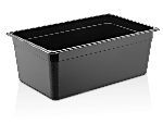 Гастроемкость 1/1 h=200 мм. 530х325 мм. 24 л. п/п черная Gastroplast /1/6/