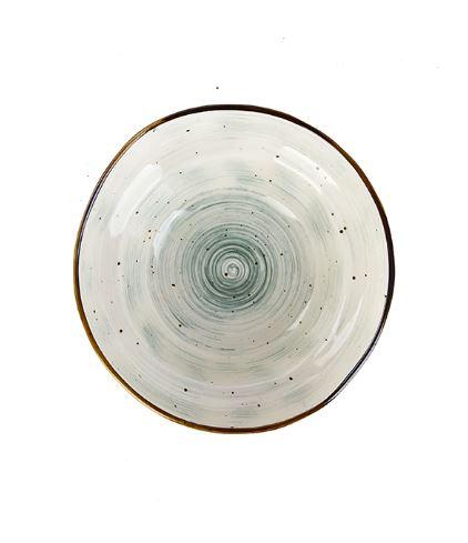 Салатник «Пастораль»; фарфор; D=207, H=81мм; зелен. P6134121-SH115 KunstWerk